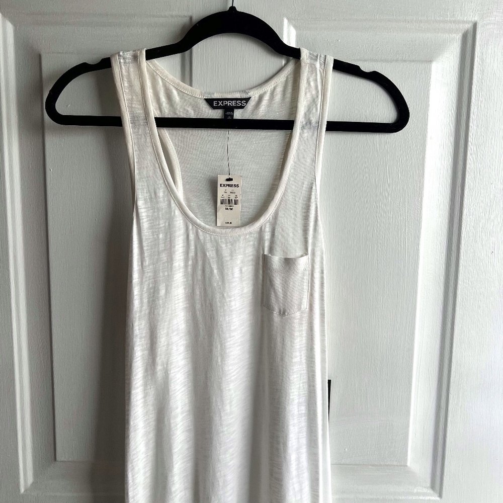 Express White Summer Tank Dress
